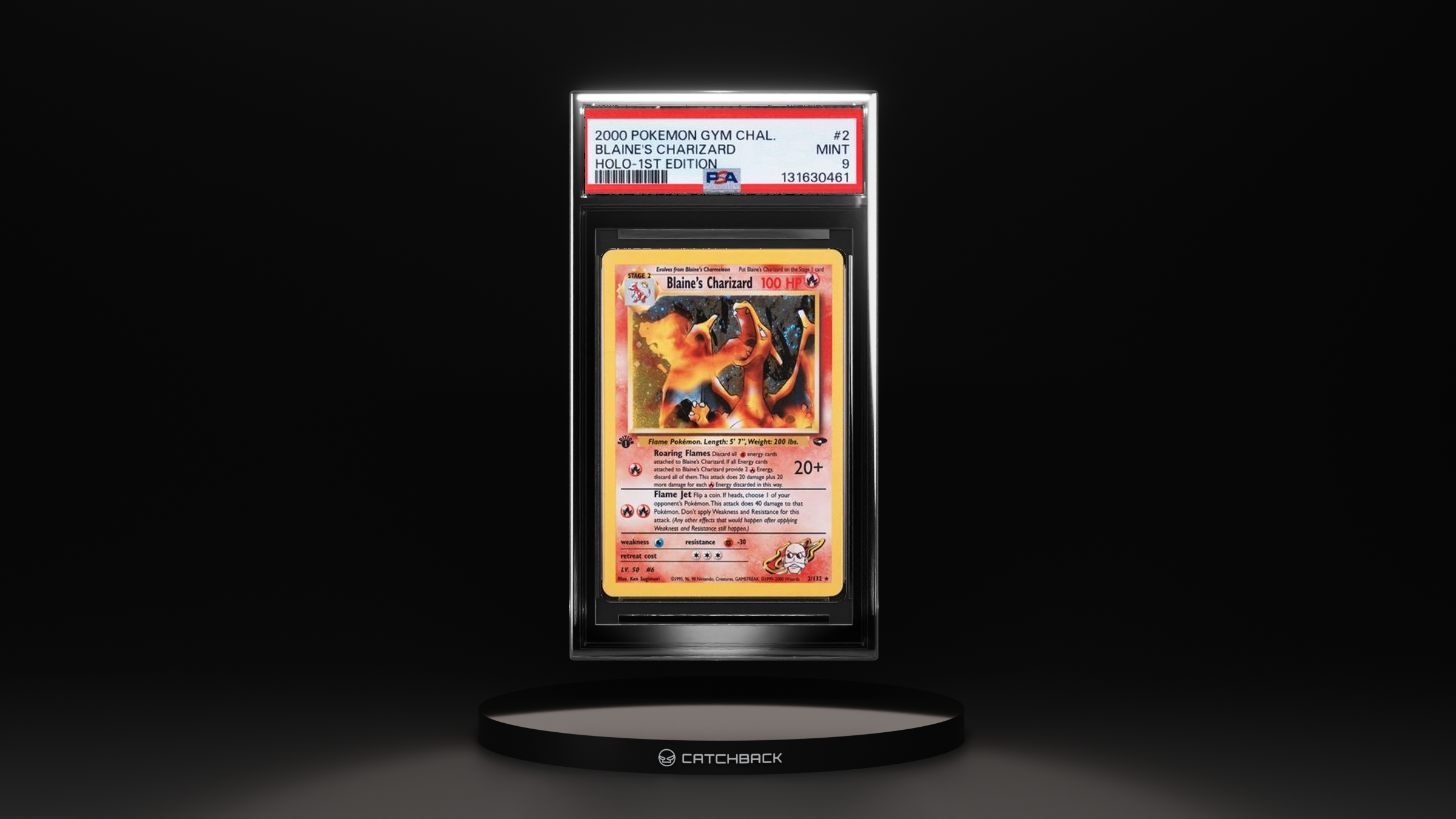 Blaine's Charizard Holo-1st Edition