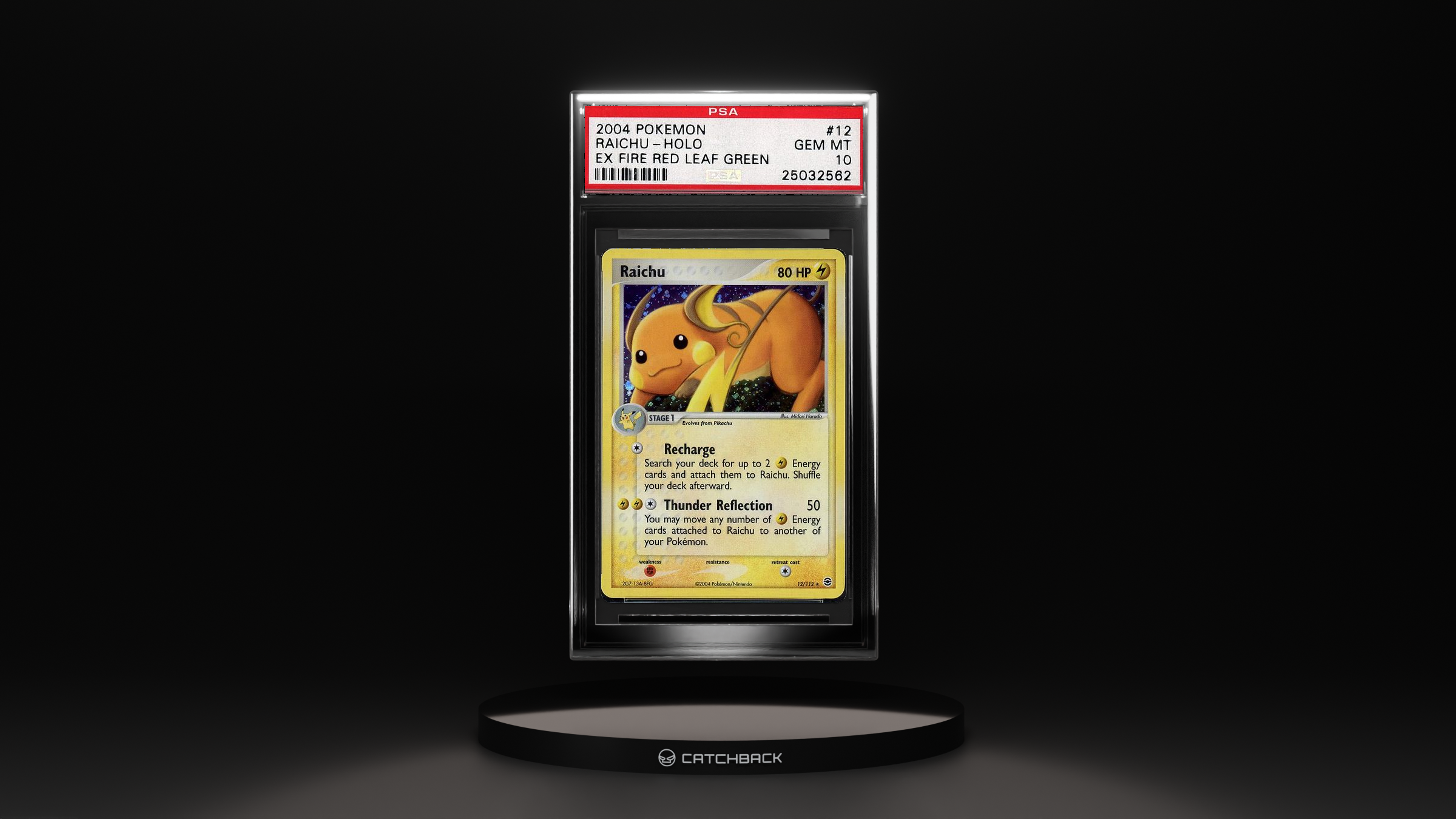 Raichu-holo Fire Red & Leaf Green