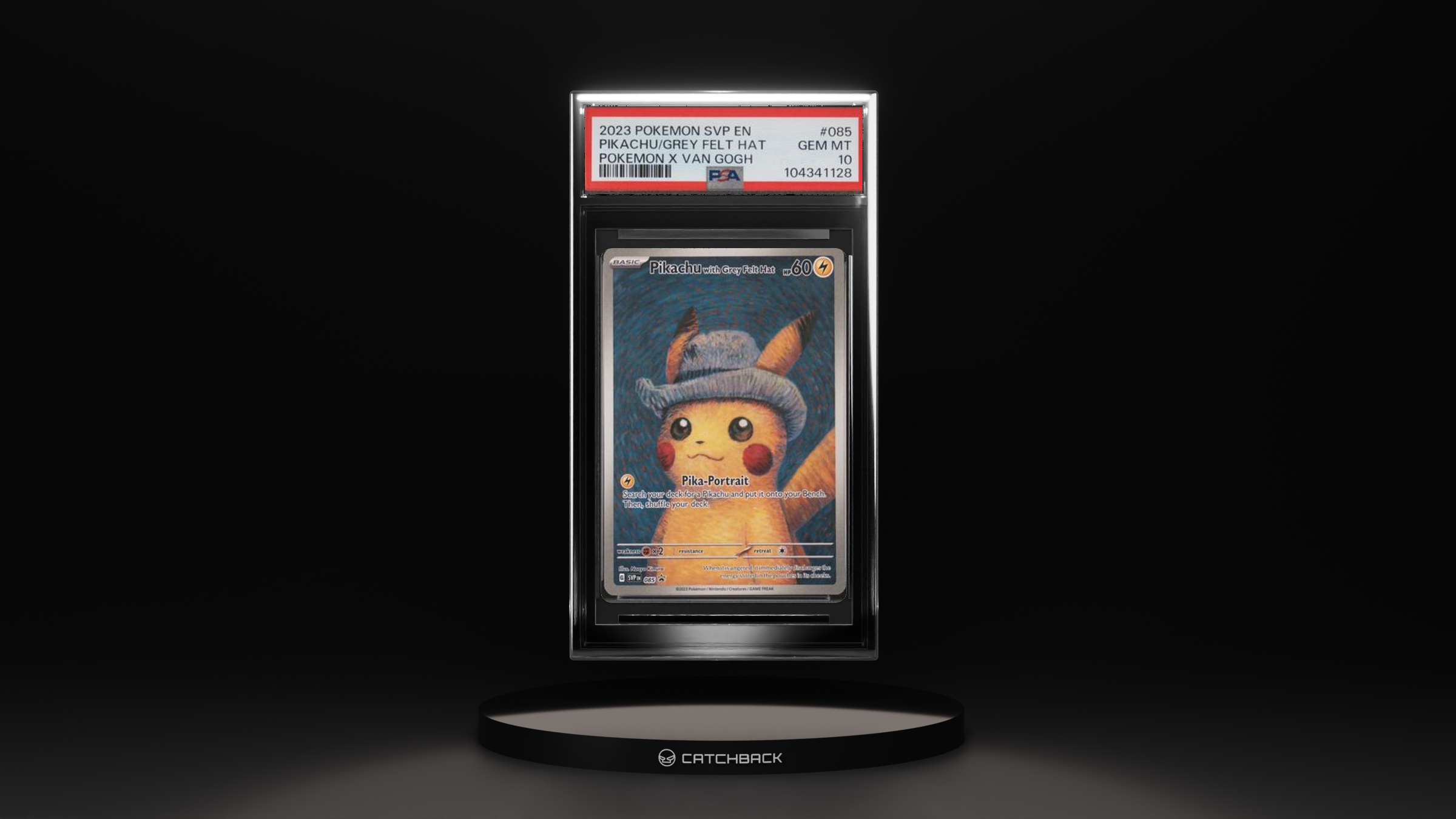 Pikachu/ Grey Felt Hat Pokemon X Van Gogh