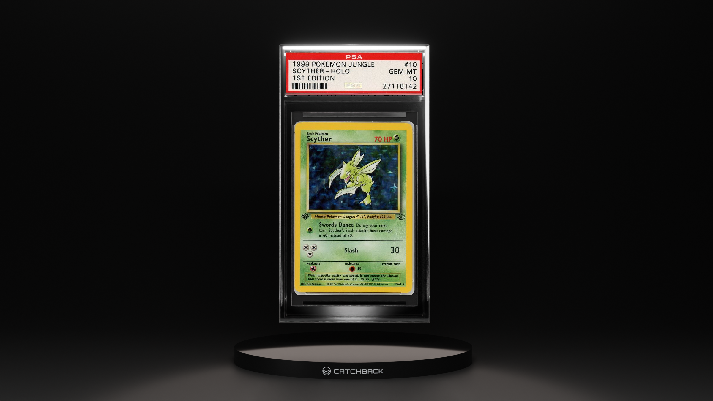 Scyther-holo 1st Edition
