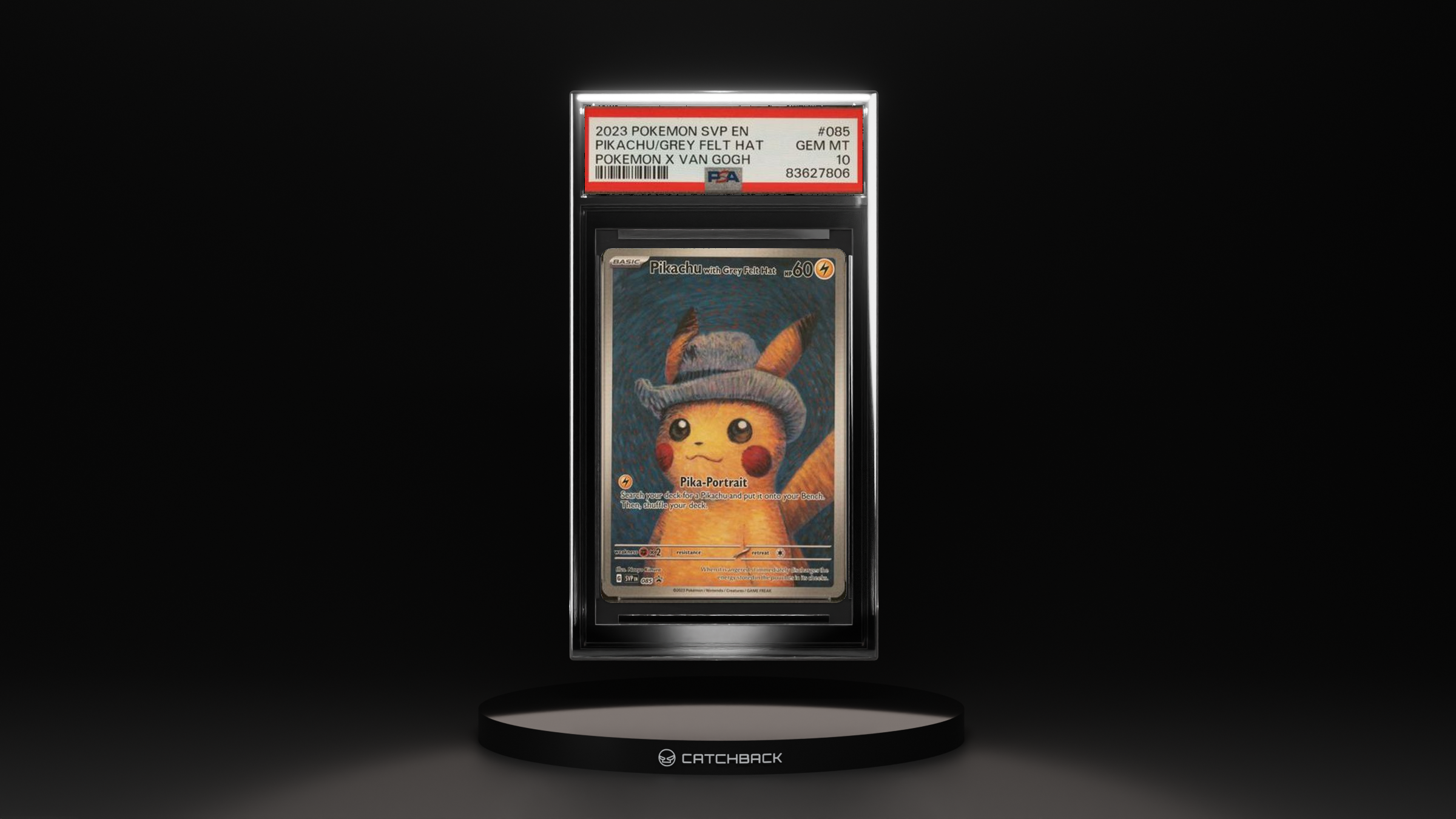 Pikachu/ Grey Felt Hat Pokemon X Van Gogh