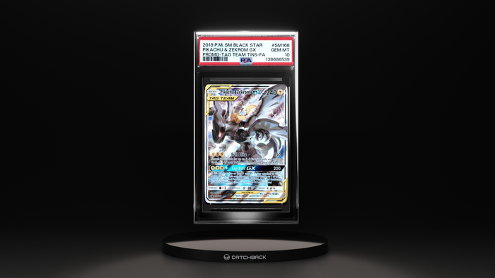 Pikachu & Zekrom Gx Promo-tag Team Tins-fa